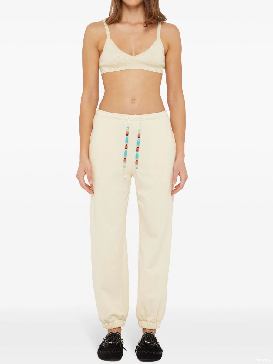 Cheap Alanui trousers bead-embellished Women tapered 0408